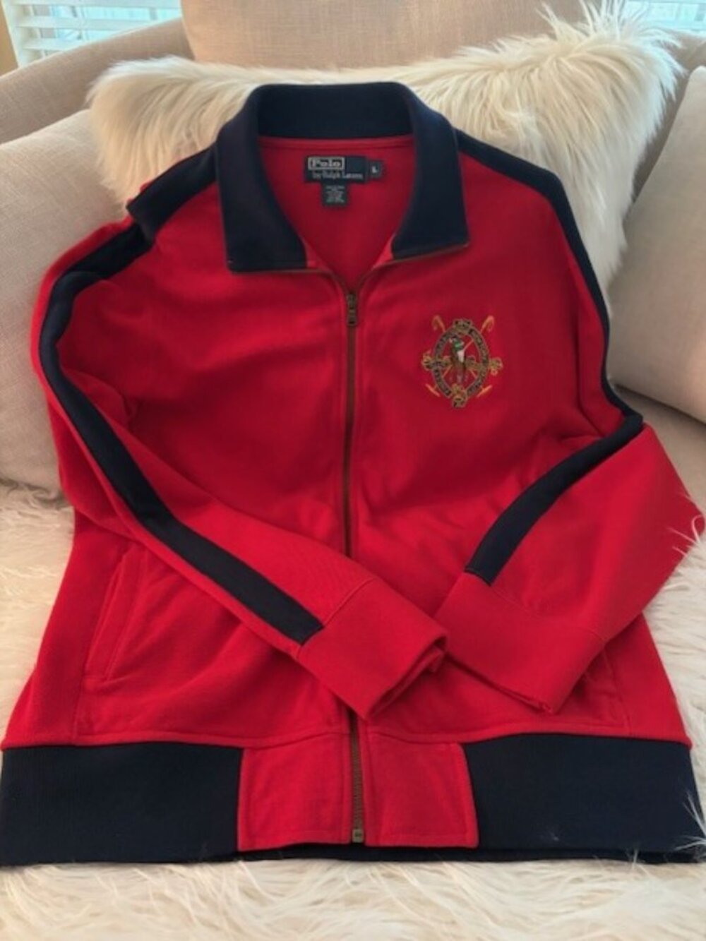 POLO RALPH LAUREN RED LOGO TRACK JACKET